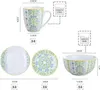 Porcelánový jídelní servis VEWEET, 16dílný kombinovaný Náhled obrázku produktu 2