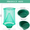 A product size chart showing a fly trap and its dimensions, along with a separate bowl. Produktbild-Vorschau