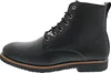 A black leather boot shown from the side against a white background. Produktbild-Vorschau