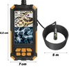 A digital endoscope camera with its coiled cable and camera head, shown with dimensions indicated. Produktbild-Vorschau