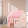 Tente pour enfants, pour 3-4 enfants, avec fenêtres, rose Voir les images du produit 1