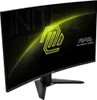 A curved gaming monitor with a neon yellow logo and text. Anteprima dell’immagine prodotto