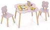 COSTWAY Tavolo per bambini con 2 sedie, set da pranzo per Anteprima dell’immagine prodotto 1