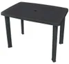 vidaXL Záhradný stôl antracit 101x68x72 cm plast Náhľad obrázku produktu 6