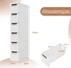 Schmaler Rollcontainer mit 6 Schubladen, weiß, PP-Material Produktbild-Vorschau 2