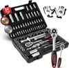 MONZANA® Steckschlüsselsatz 94 tlg. CV-Stahl 1/4" + 1/2" Produktbild-Vorschau 1