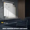 HOMCOM 92 Zoll 1:1 motorisierte Projektionsleinwand mit Produktbild-Vorschau 6