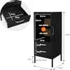 ML-Design Vitrinenschrank Schwarz, Vitrine mit 2 Produktbild-Vorschau 6