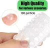 100 Stück Transparente Silikonpads Selbstklebende Produktbild-Vorschau 3