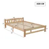 Zeitloses Kiefernholz Doppelbett mit robuster Lattenrost Produktbild-Vorschau 2