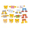 Bigjigs Toys Medvedia rodina obliekanie puzzle Náhľad obrázku produktu 4