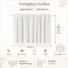 Rideau à panneaux avec pompons, style bohème, voile blanc, Voir les images du produit 7