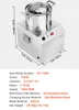 VEVOR Küchenmaschine Gemüsezerkleinerer 6 Liter Produktbild-Vorschau 7