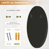 Koonmi 90 cm großer Spiegel Rund Schwarz, Runder Spiegel Produktbild-Vorschau 6