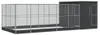 vidaXL Voliere mit Erweiterung Silbern 704x303x216 cm Stahl Produktbild-Vorschau 1