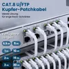 Extralink Cat.8 U/FTP 0,5 m 40 Gb/s Flaches LAN-Patchkabel Produktbild-Vorschau 6