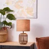 BRILLIANT Woodrow Tischleuchte 42cm natur 93148/09 Produktbild-Vorschau 2