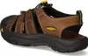 A single brown KEEN sandal is shown from a side-rear angle against a white background. Produktbild-Vorschau