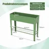 COSTWAY Hochbeet Metall 95x31x79,5cm, erhöhtes Gartenbeet Produktbild-Vorschau 3