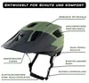 MTB Helm Jungs & Herren Armygrün | Mit Visier & USB-Licht | Produktbild-Vorschau 8