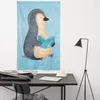 Mr. & Mrs. Panda Wandbild Pinguin Buch - Eisblau - Produktbild-Vorschau 4