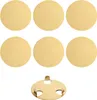 6-teiliges goldfarbenes Untersetzer-Set aus Edelstahl mit Produktbild-Vorschau 1