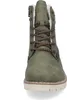A close-up front view of a green winter boot. Produktbild-Vorschau
