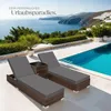 tectake® 2er Set Aluminium Rattan Sonnenliegen inklusive 2 Produktbild-Vorschau 7