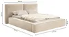Selsey Tilves - Lit rembourré 180x200 avec sommier, sommier Voir les images du produit 5
