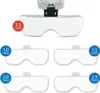 LED-Brille mit Lupe und 5 austauschbaren Dioptrien, ideal Produktbild-Vorschau 5
