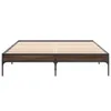 Möbel Bettgestell Braun Eichen-Optik 160x200 cm Produktbild-Vorschau 4