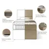 NORDELO Boxspringbett MODERNO 90x200 cm Grau Komplett-Set Produktbild-Vorschau 3