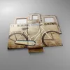 Bild auf Leinwand - Leinwandbild - Fahrrad Mauer Straße - Produktbild-Vorschau 2
