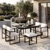 Flieks Gartenlounge-Set 6 Sitzer, Gartenmöbelset Produktbild-Vorschau 2