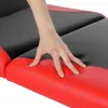 Massageliege 3 Zonen Aluminium Schwarz/Rot Therapiebank Produktbild-Vorschau 8
