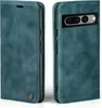 Two views of a teal flip-style phone case for a Google Pixel 7 Pro. Produktbild-Vorschau