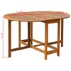 vidaXL Table de jardin 130x90x72 cm bois massif acacia Voir les images du produit 12