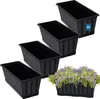 KOTARBAU® 4 pezzi Fioriera da Esterno PVC 40x18x14cm Anteprima dell’immagine prodotto 1