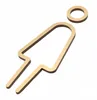 Acryl-Toilettenschild Gold, 16 cm, selbstklebend, matt Náhľad obrázku produktu