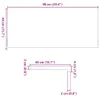 vidaXL Parapety 2 szt. Jasnobrązowy 90x40x2 cm lite drewno Podgląd zdjęcia produktu 7