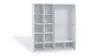 An empty white wardrobe with shelves and a hanging rail. Náhľad obrázku produktu
