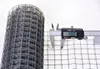 A roll of wire mesh is shown next to a digital caliper measuring the mesh size. Produktbild-Vorschau