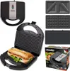 Mesko MS 3045 sandwich maker 1000 W Black Produktbild-Vorschau 6