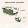 SNOEKIE Katzen Transportbox mit 2 Öffnungen，Haustierbox für Produktbild-Vorschau 6