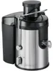 A close-up studio shot of a silver and black juicer. Produktbild-Vorschau