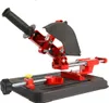 A red and black metal stand for an angle grinder, shown against a white background. Anteprima dell’immagine prodotto