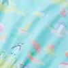 Kinderkleid Hellblau Gr. 104 mit Flügelärmeln und Produktbild-Vorschau 4