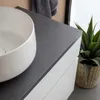 80 cm Waschtischunterschrank in Weiß und Waschtischplatte Produktbild-Vorschau 3