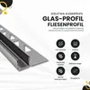 Glas-Fliesenprofil Edelstahl Klemmprofil Wandprofil V2A 2m Produktbild-Vorschau 2