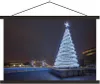 MuchoWow® Textilposter Ein beleuchteter Weihnachtsbaum an Produktbild-Vorschau 1